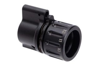 Riflespeed adjustable gas block for AR-15, black.